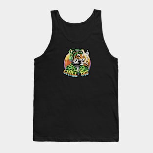 Jungle Rhythms: Stylish Hip-Hop Tiger Tank Top